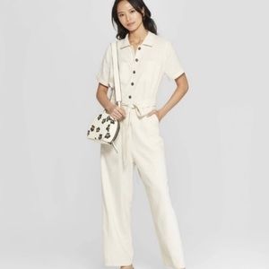 WHO WHAT WEAR Linen Jumpsuit